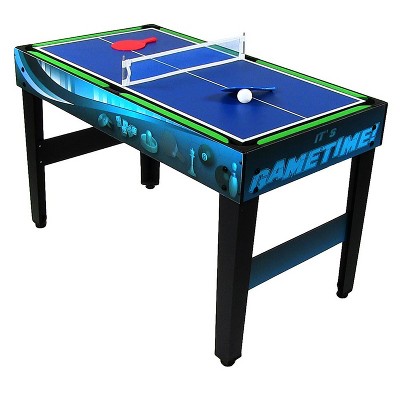 Game Time Blue 10-in-1 Multi-Game Table for Family Fun Nights