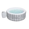 Bestway SaluSpa Fiji AirJet Inflatable Hot Tub with 120 Soothing Jets, Gray + Bestway SaluSpa Underwater Non Slip Pool and Spa Seat with Adjustable - 2 of 4