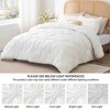 BAGOKIE 3 Pieces Floral Pinch Pleat Bed in a Bag Comforter Set for All Season - 4 of 4