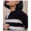 Coolmee Fall Sweaters for Women Striped Oversized Fashion Long Sleeve Crewneck Stripe Cozy Knit Pullover Tops Cute Winter Clothing - 4 of 4
