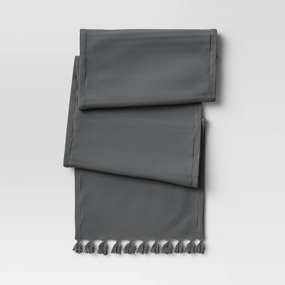 Cotton Textured Runner Gray - Threshold™