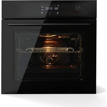 24" Electric Single Wall Oven 2.5CF Convection Oven With Air Frying & Baking Modes