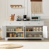 61" TV Cabinet Modern Sideboard with Deep Drawers,Versatile Storage Console for Living Room or Kitchen-Baofuwish - 3 of 4