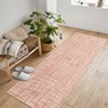 Solid Low-Pile Area-Rug, Indoor Outdoor Washable Rugs, Non Slip Front Door Mat, Easy Cleaning Non Shedding, Pet-Friendly Rug for Living Room Bedroom - 3 of 4