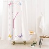 Deny Designs April Lane Art Simple Bow Monogram Shower Curtain - 2 of 3
