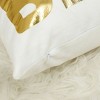 PiccoCasa Polyester Blend Soft Outdoor Decorative Pillow Cover Gold 18" x 18" 1 Pc - 4 of 4