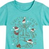 Girls' - Winnie the Pooh - Tigger, Pooh, Eeyore, & Piglet Christmas Crew Fitted Short Sleeve Graphic T-Shirt - 2 of 4