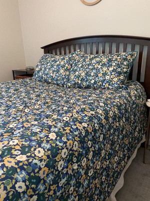 Popular Opalhouse Blue Floral Full Queen Comforter Quilt Set