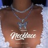 Butterfly Necklace Rhinestone Necklaces Jewelry for Women - 4 of 4