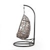 Christopher Knight Home Berkley Outdoor Wicker Tear Drop Hanging Chair with Stand - 4 of 4
