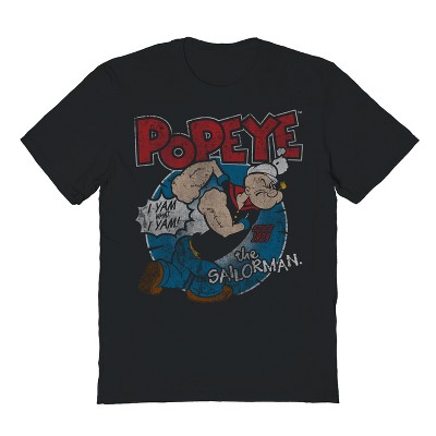 Popeye Men's Sailorman Short Sleeve Graphic Cotton T-Shirt