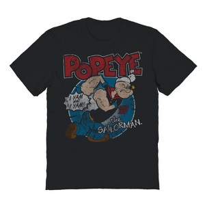 Popeye Men's Sailorman Short Sleeve Graphic Cotton T-Shirt - 1 of 1