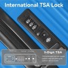 3-Piece Deep Blue ABS Hardshell Luggage Set ¨C Lightweight 20"/24"/26" Spinner Suitcases with TSA Lock & Telescopic Handle - 4 of 4