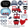Big Dot of Happiness Railroad Party Crossing - Steam Train Birthday Party or Baby Shower Photo Booth Props Kit - 20 Count - 2 of 4
