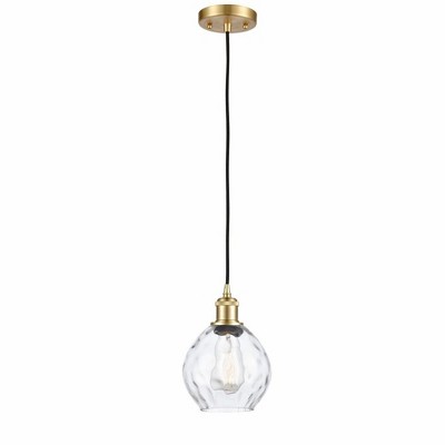 Waverly - 1 Light Cord Hung Mini Pendant In Industrial Style-9 Inches Tall and 6 Inches Wide