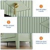 Fluted Dresser for Bedroom, Tall 5-Drawer Wood Dresser, Modern 5 Chest of Drawers, Storage Organizer Cabinet for Living Room, Hallway, Entryway - 3 of 4
