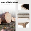 Flora Upholstered Storage Cocktail Ottoman with solid wood legs | HULALA HOME - 4 of 4