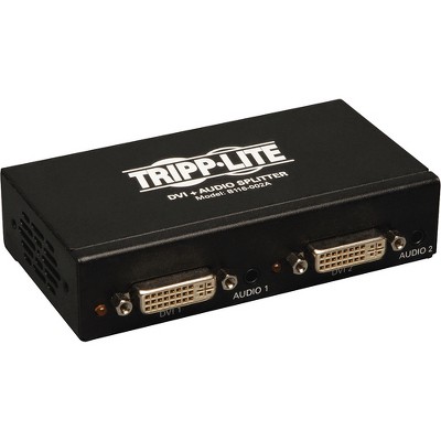 Tripp Lite 2-Port DVI Single Link Video / Audio Splitter / Booster DVIF/2xF - 1920 x 1200 - WUXGA - 1 x 22 x DVI Out - TAA Compliant