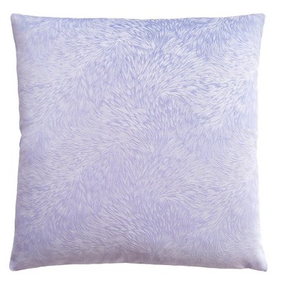 DSVIMOY Support Pillow Decorative Throw Pillow with Feathered Pattern for Sofa or Bed Use, Purple, 17"*17"*2"