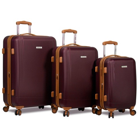 19V69 Italia Vintage Expandable Hard Spinner Luggage Set (3 Piece