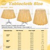 Wikineon 72 Inch Round Tablecloth Gold Sequin Table Cloth Glitter Table Cover for Holiday Banquet Dining Wedding Party Decoration - 3 of 4