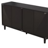 Vynxaria 51.18"6-Drawers Rattan Storage Cabinet Rattan Drawer with White Drawer Slides,for Bedroom,Living Room,Black - 4 of 4