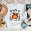 Simply Sage Market Pumpkin Season Leopard Bow Sweatshirt - 3 of 4
