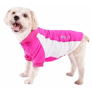 Pet Life Active Barko Pawlo Relax-Stretch Wick-Proof Dog and Cat Polo T-Shirt - 1 of 4