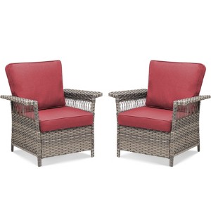 Buenhomino Outdoor Patio All-Weather Wicker Furniture Set - 1 of 4