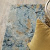 Oriental Weavers Evolution 0980A Blue/ Gold Indoor Area Rug - 2'6" x 12' - 4 of 4