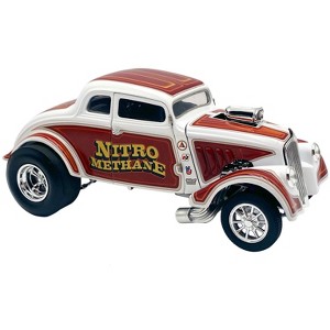 1933 Gasser "Nitro Methane" White and Brown Limited Edition to 348 pieces Worldwide 1/18 Diecast Model Car by ACME - 1 of 4