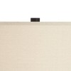 Possini Euro Design Modern Ring 30" Tall Large Coastal End Table Lamp USB Port Brown Faux Wood Finish Single White Shade Living Room Charging Bedroom - 3 of 4