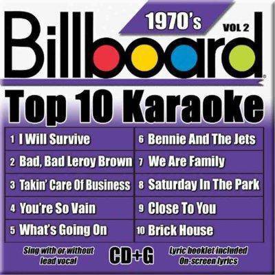  Billboard Karaoke - Billboard Top-10 Karaoke - 1970's Vol. 2 (10+10-song CD+G) 