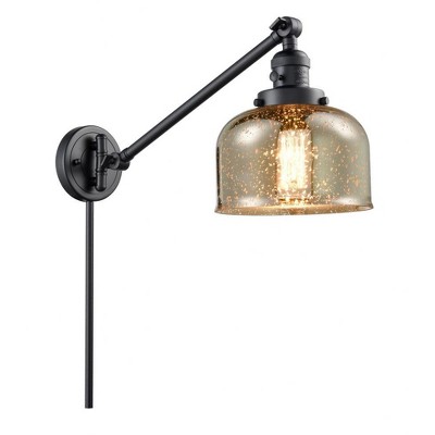 Bell - 1 Light Swing Arm Wall Sconce In Industrial Style-25 Inches Tall and 8 Inches Wide