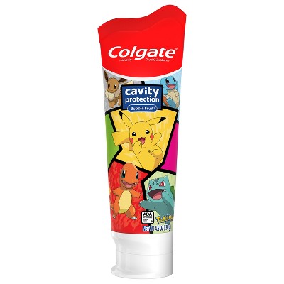 Colgate Kids' Pokemon Toothpaste with Fluoride - Mild Bubble Fruit Flavor - 4.6oz