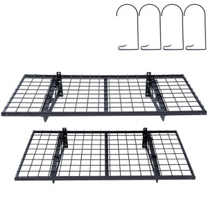 VEVOR Garage Storage Shelving, 2 Pack, 4 x 2 ft Heavy Duty Garage Shelves Wall Mounted, 502 lbs Load Capacity(Total) Garage Storage Rack - 1 of 4