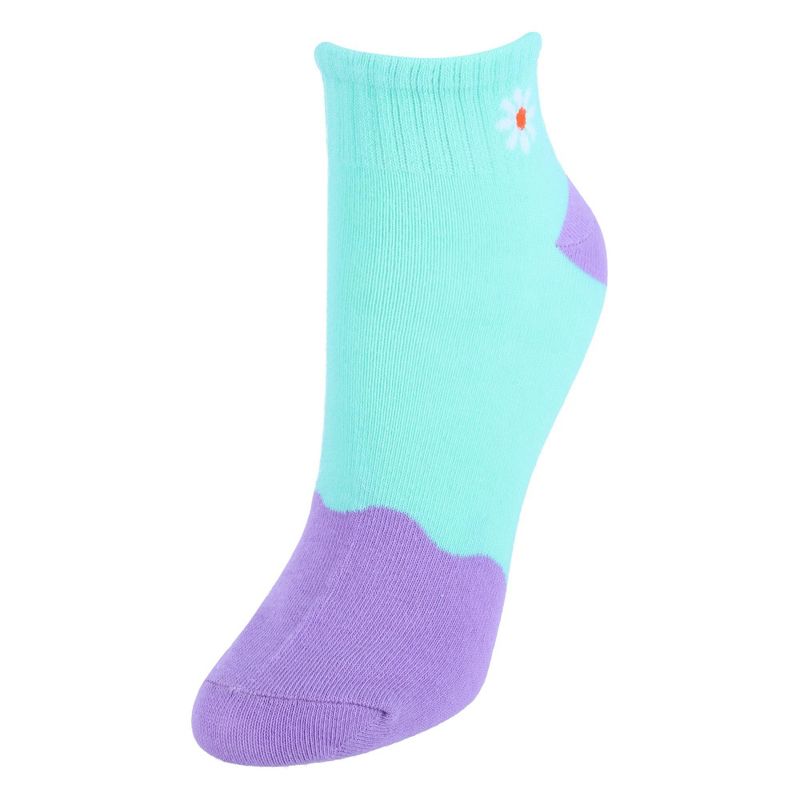 CTM Women's Assorted Low-Cut Ribbed Comfortable Socks (6 Pair Pack), 3 of 7