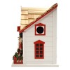 Home Bazaar 11" LED Lite Nutcracker Bird House White - 4 of 4