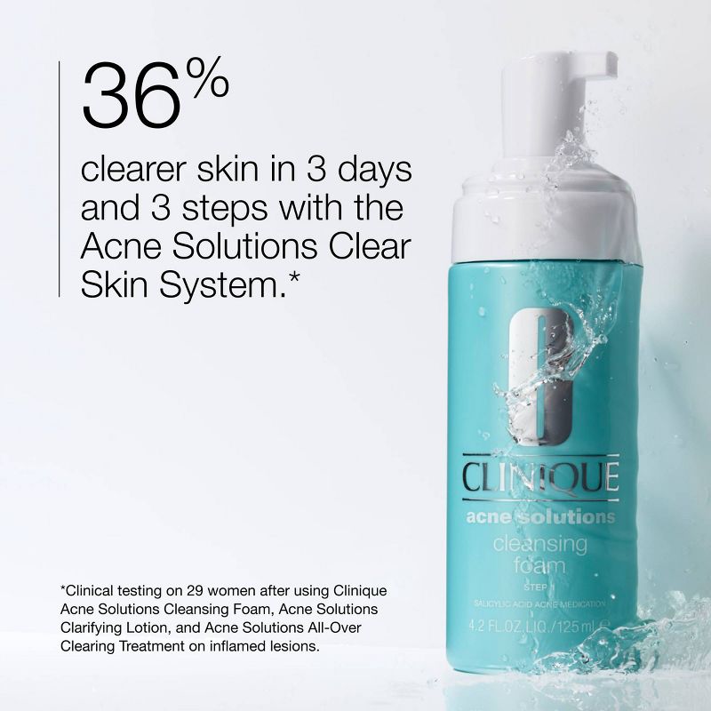 Clinique Acne Solutions Cleansing Foam - 4.2 fl oz - Ulta Beauty, 4 of 10