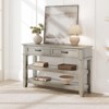 Entryway Table, Console Table with 2 Storage Drawers, 3 Tier Farmhouse Wooden Sofa Table - 2 of 4