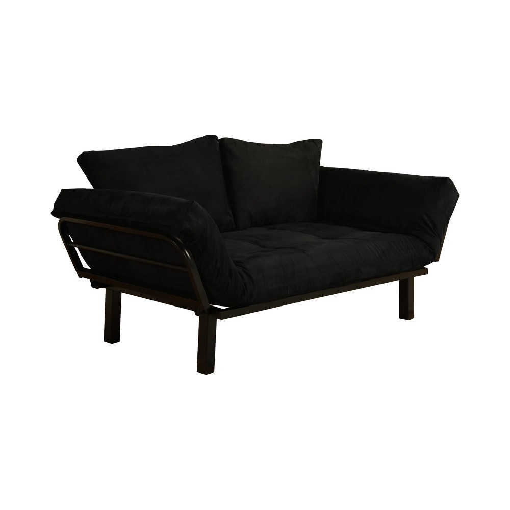 Photos - Chair Cicero Lounger Black Suede - Dual Comfort