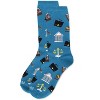 Memoi Women's Law N Order Bamboo Crew Socks - 3 of 3