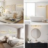 POWLIG 42.7-in 6-Light Gold Modern Dimmable Bathroom Vanity Light with Cylindrical Glass Shade - 4 of 4