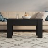 vidaXL Coffee Table Black 39.8"x19.3"x20.5" Engineered Wood - 2 of 4