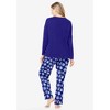 Dreams & Co. Women's Plus Size Long Sleeve Knit PJ Set - image 3 of 4