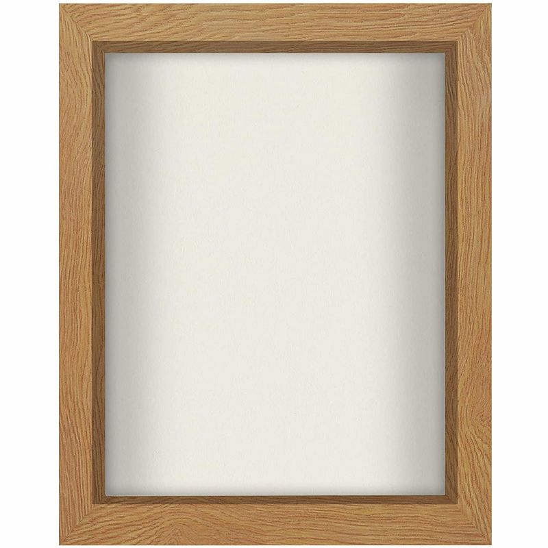 Americanflat Shadow Box Frame with tempered shatter-resistant glass - Available in a variety of sizes and styles, 1 of 5