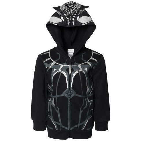 Marvel Avengers Black Panther Little Boys Fleece Zip Up Pullover Hoodie 5