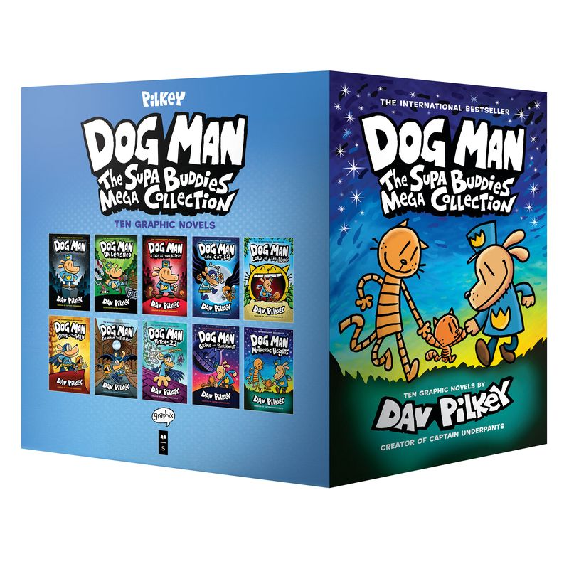 Dog Man: The Supa Buddies Mega Collection: From the Creator of Captain Underpants (Dog Man #1-10 Boxed Set) - by Dav Pilkey (Paperback), 1 of 2