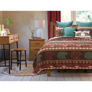 Greenland Home Fashions Canyon Creek Multi Quilt Set - 1 of 4