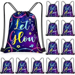 Sport Drawstring Bags Bulk, Waterproof Backpacks for Team Sports, Beach, Party Favors & Gym Use, Multi-Pack - 1 of 4